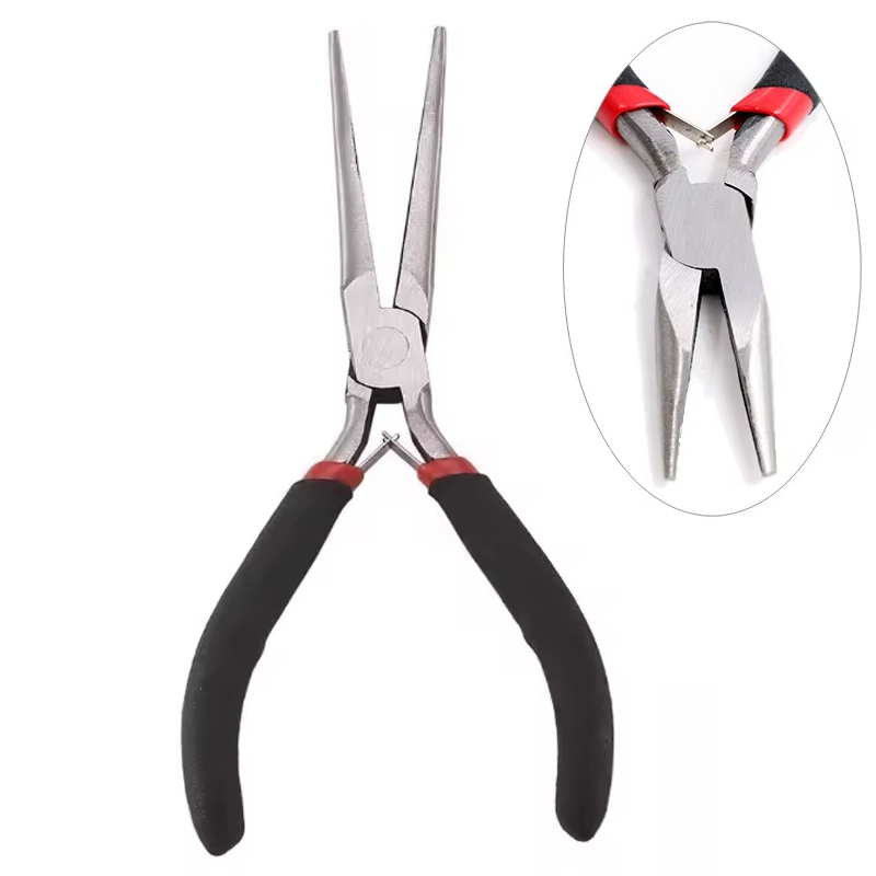 Power Tools America - Langnasenzange, Mini, tragbar, rostfrei, Schneidzange für