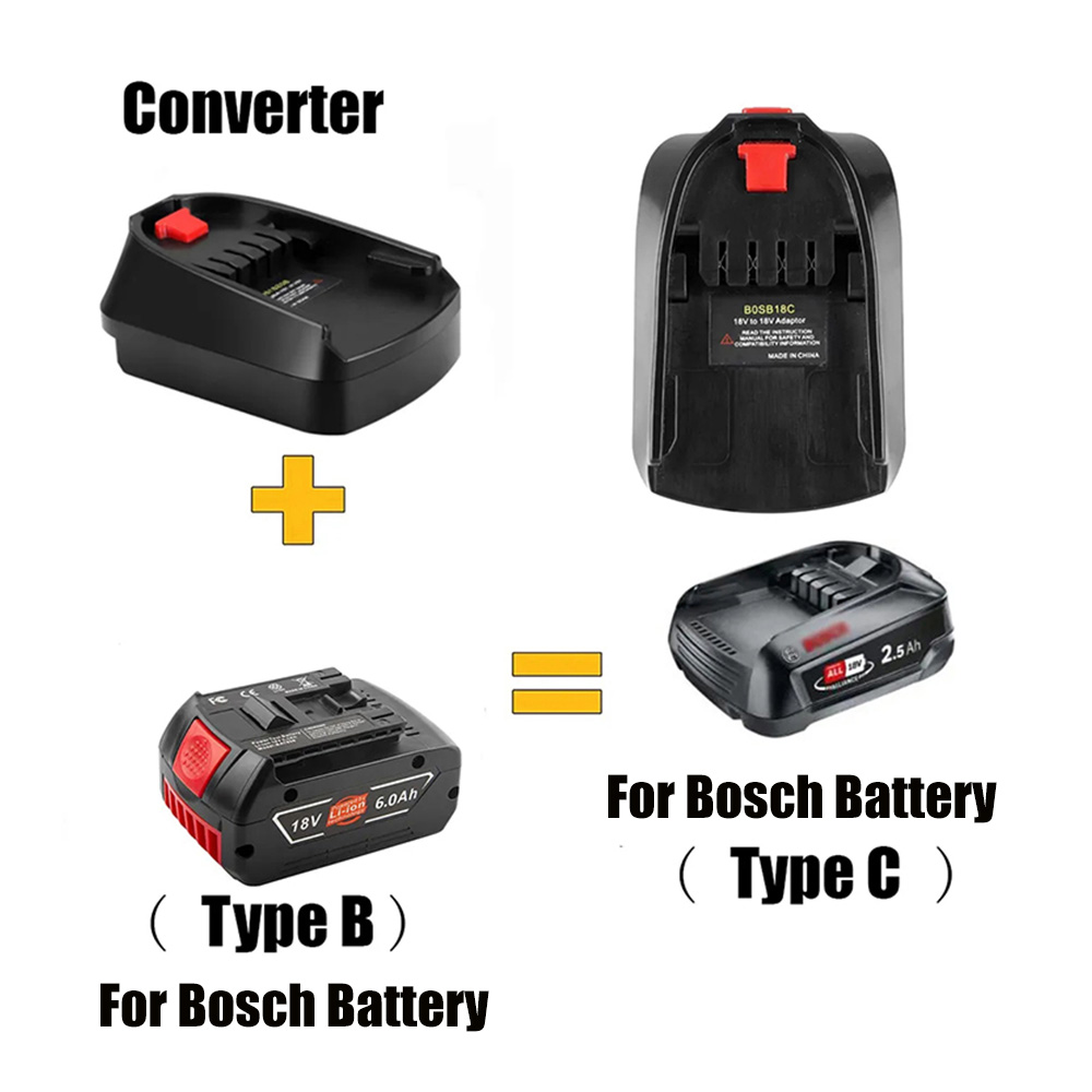 Power Tools That Are Green - Batterieadapter für Bosch 18 V Li-Ionen-Akku