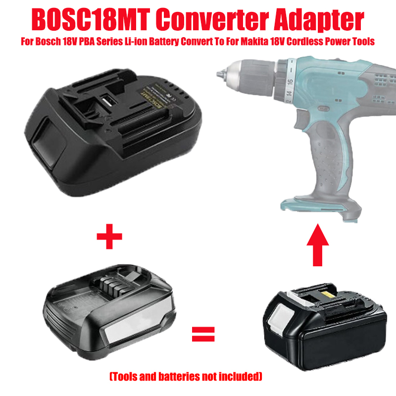 Power Tools Battery Adapter - BOSC18MT Akku-Adapter-Konverter für Akkus der Bosch