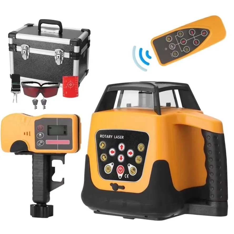 Power Tools That Are Green - Automatisches Rotationslaser-Nivelliergerät 500m Rot Grün Selbstnivellierend