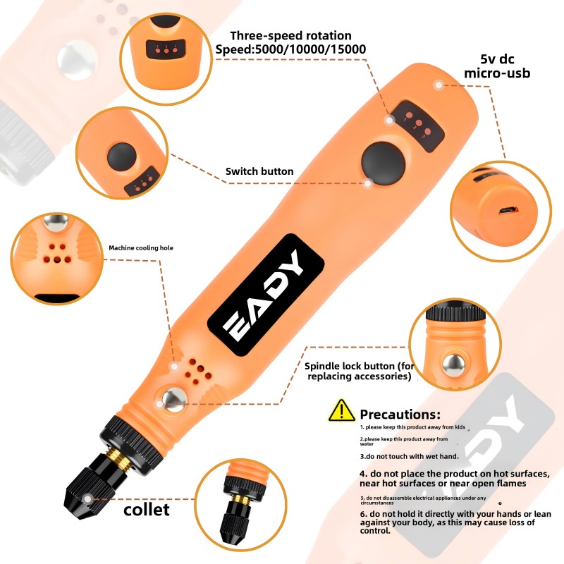 USB-Akku-Rotationswerkzeug-Set – Rotary Tool Kit Bewertung und Preis