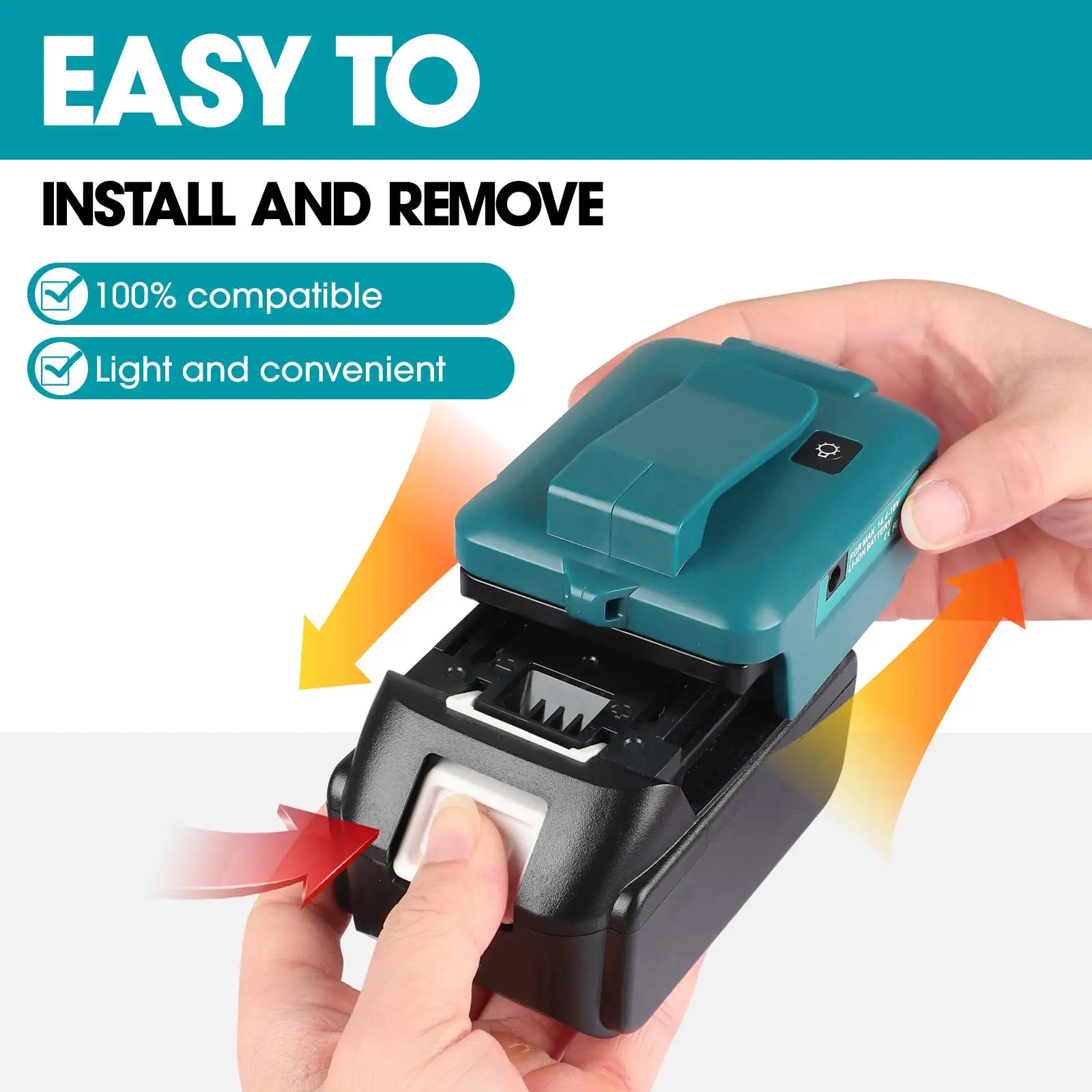 Adapter mit Licht mit Typ-C +  – Power Tools Milwaukee Bewertung und Preis